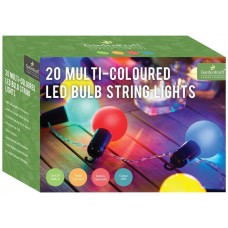 20 x GardenKraft 62150 Battery Operated LED Bulb Party Timer Light Multi-Colour 5025301621506  302572079452